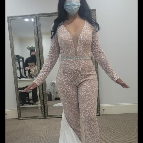 Bridal Jumpsuit - Picture 2 of 3